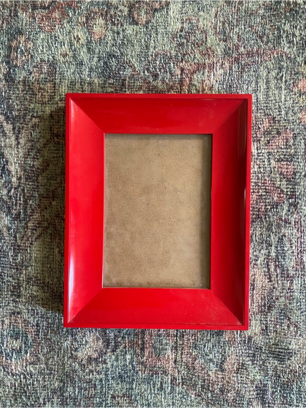 Red Gloss Photo Frame - 4.5x6.5 photo